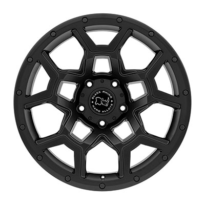 Black Rhino Overland, 18x8 Wheel With 5 On 4.5 Bolt Pattern - Matte Black - 1880VRL355114M76