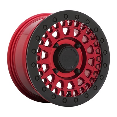 Black Rhino Powersports Parker UTV Beadlock Wheel, 15x7 With 4 On 156 Bolt Pattern - Candy Red With Black Bead Ring - 1570PKB364156R32