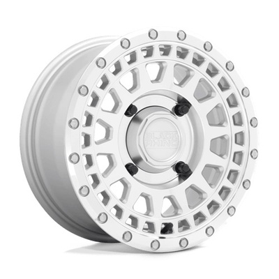 Black Rhino Powersports Parker UTV Wheel, 14x7 With 4 On 110 Bolt Pattern - Silver With Mirror Cut Face - 1470PKR364110S82