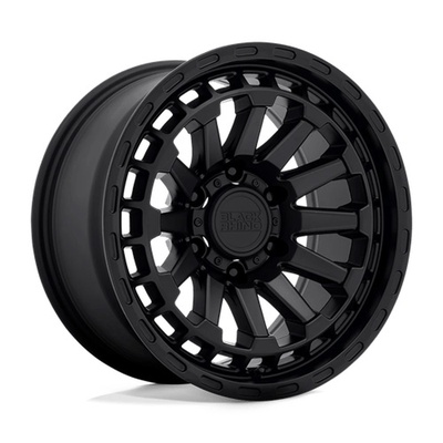 Black Rhino Raid Wheel, 18x9.5 With 6 On 120 Bolt Pattern - Matte Black - 1895RAD126120M67