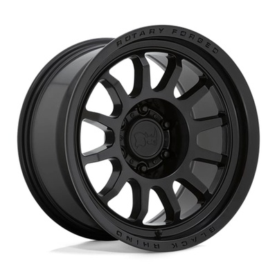 Black Rhino Rapid Wheel, 17x9 With 6 On 5.5 Bolt Pattern - Matte Black - 1790RPD126140M12A