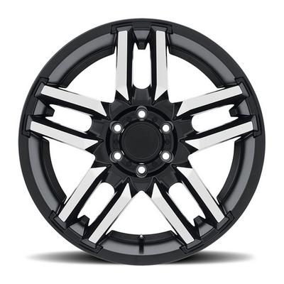 Black Rhino Mesa Wheel, 20x9 With 5 On 5 Bolt Pattern - Black / Machined - 2090MSA-85127F71