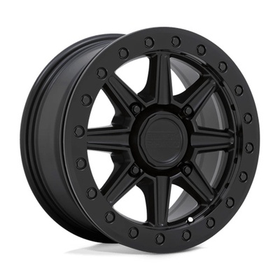 Black Rhino Powersports Webb UTV Beadlock Wheel, 15x7 With 4 On 156 Bolt Pattern - Matte Black - 1570WBB364156M32