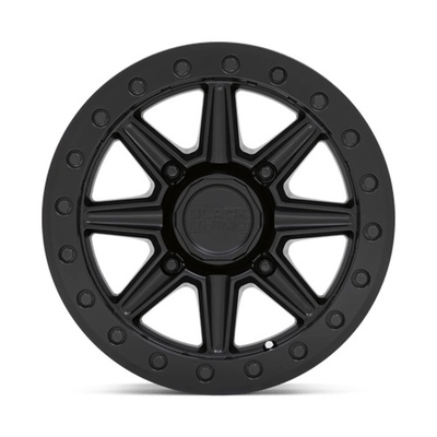 Black Rhino Powersports Webb UTV Beadlock Wheel, 15x7 With 4 On 156 Bolt Pattern - Matte Black - 1570WBB514156M32