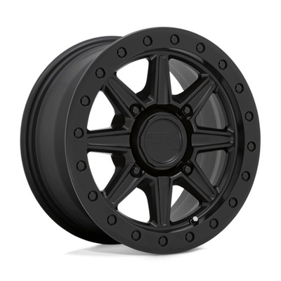 Black Rhino Powersports Webb UTV Wheel, 14x7 With 4 On 156 Bolt Pattern - Matte Black - 1470WEB364156M32