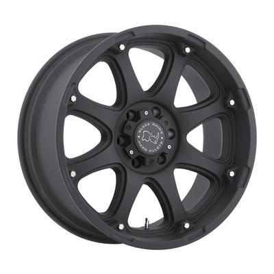 Black Rhino Glamis, 17x9 Wheel With 6x5.5 Bolt Pattern - Matte Black - 1790GLA126140M12
