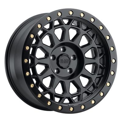 Black Rhino Primm Wheel, 18x9.5 With 5x127 And 5x5 Bolt Pattern - Matte Black With Brass Bolts - 1895PRM005127M71