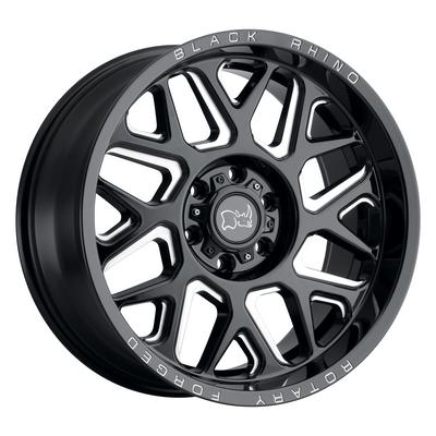 Black Rhino Reaper Wheel, 20x11.5 With 8x165.10 And 8x6.5 Bolt Pattern - Gloss Black With Milled Spokes - 2015RPR-48165B22