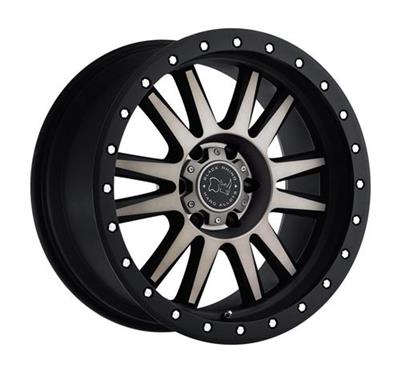 Black Rhino Tanay, 18x9 Wheel With 6x5.5 Bolt Pattern - Matte Black With Machined Face/Dark Matte Tint - 1890TNY126140M12