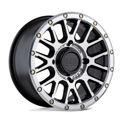 Black Rhino Powersports La Paz UTV Wheel, 15x7 With 4 On 137 Bolt Pattern - Semi Gloss Black With Machined Face - 1570LPZ514136F06