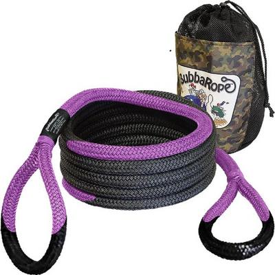 Bubba Rope 20-feet Sidewinder Xtreme Black Stretch Rope (Purple Eye) - 176653PU