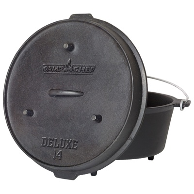 Camp Chef 14 12 Qt Cast Iron Deluxe Dutch Oven - DO14