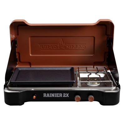 Camp Chef Mountain Series Rainier 2X Two Burner Cooking System Combo - MSGGX