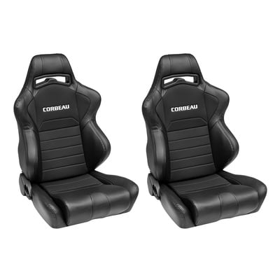 Corbeau LG1 Racing Seats (Black Cloth) - 25501PR