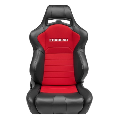 Corbeau LG1 Racing Seats (Black/Red Cloth) - 25507PR