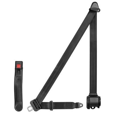 Corbeau 3-Point Retractable Seat Belt (Black) - 43321B