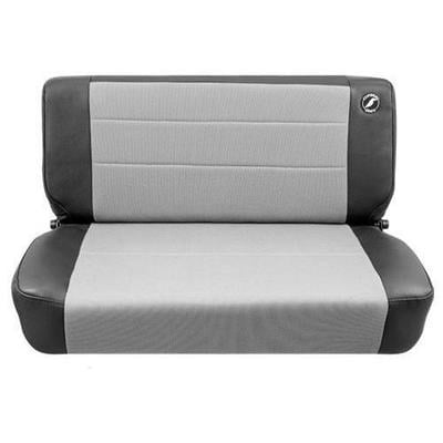 Corbeau Safari Fold & Tumble Seat - Rear (Black Vinyl/Grey Cloth) - 60019