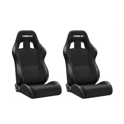Corbeau A4 Wide Racing Seats (Black Cloth) - 60091WPR