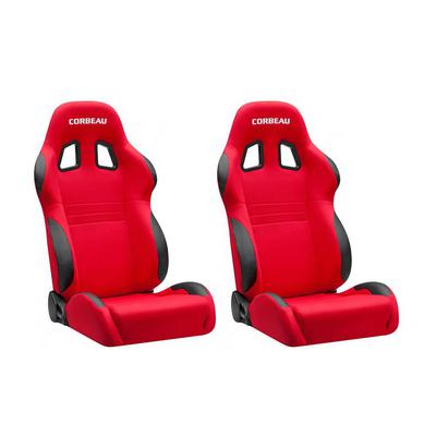 Corbeau A4 Racing Seats (Red Cloth) - 60097PR
