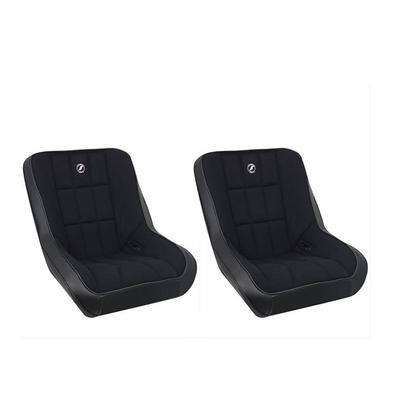 Baja Low Back Suspension Seats (Black Vinyl/Cloth) - Corbeau 62202BPR