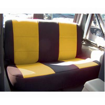 Coverking Neoprene Rear Seat Cover (Black/Yellow) - SPC136