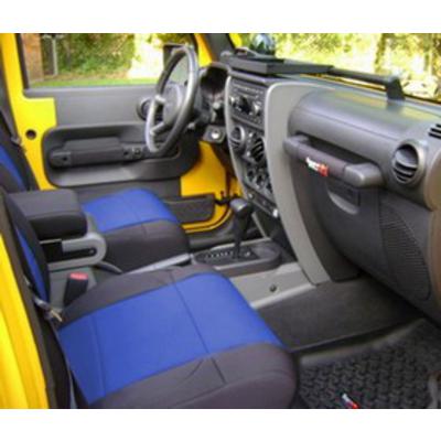 Neoprene, Black/Blue Coverking SPC198 Custom Fit Seat Cover for Jeep Wrangler JK 2-Door 