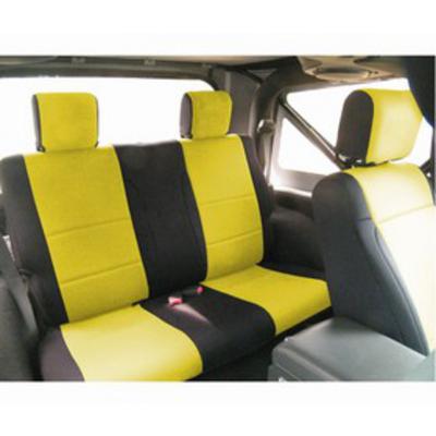 Coverking Neoprene Rear Seat Cover (Black/Yellow) - SPC206