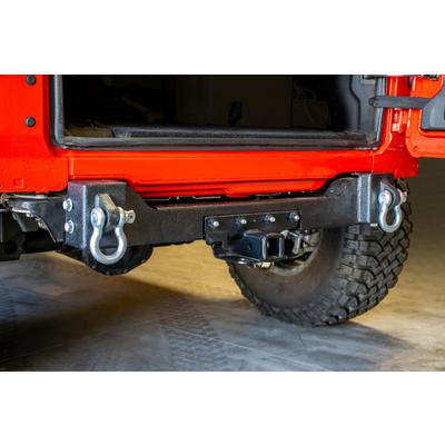 DV8 Offroad Rear Bumper Crossmember With Recovery Shackles (Black) - RBJL-04