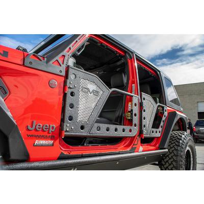 DV8 Offroad Front And Rear Rock Door With Perforated Aluminum Mesh - RDJL-01