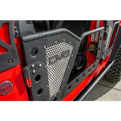 DV8 Offroad Front And Rear Rock Door With Perforated Aluminum Mesh - RDJL-01