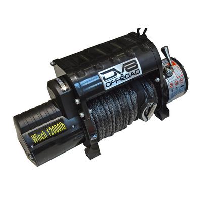 DV8 Offroad Black 12000lb Winch With Synthetic Line And Wireless Remote - WB12SR