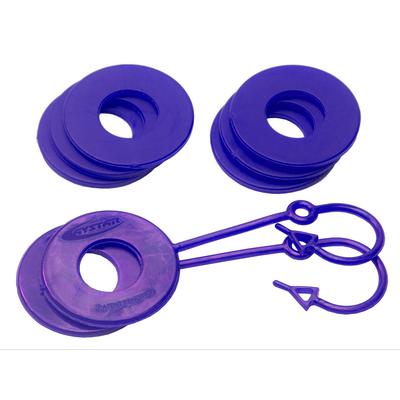 Daystar D-Ring Locking Isolators and Washer Kits (Purple) - KU70061PR