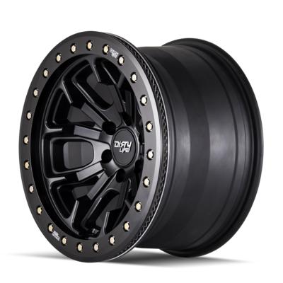 Dirty Life DT-1 9303, 17x9 Wheel With 6x5.5 Bolt Pattern - Matte Black - 9303-7983MB12