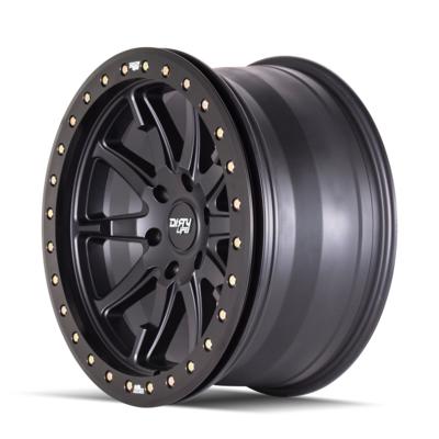 Dirty Life DT-2 9304, 17x9 Wheel With 5x5 Bolt Pattern - Matte Black - 9304-7973MB12