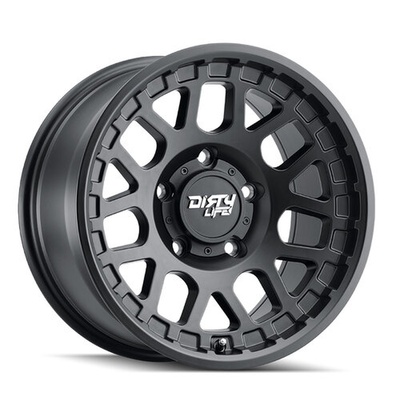 Dirty Life Mesa Wheel, 17x9 With 6 On 135 Bolt Pattern - Matte Black - 9306-7936MB12