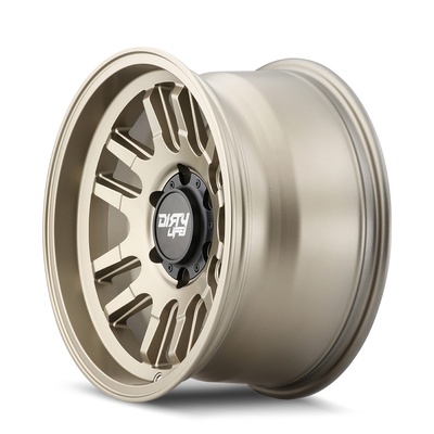 Dirty Life Canyon Wheel, 17x9 With 5 On 127 Bolt Pattern - Satin Gold - 9310-7973MGD12