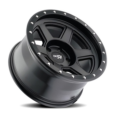 Dirty Life Compound Wheel, 17x9 With 6 On 135 Bolt Pattern - Matte Black - 9315-7936MB12