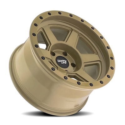 Dirty Life Compound Wheel, 17x9 With 6 On 139.7 Bolt Pattern - Desert Sand - 9315-7983DS12