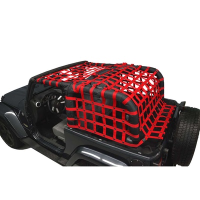 DirtyDog 4x4 4-Piece Cargo Netting Kit (Red) - J2NN07ACRD