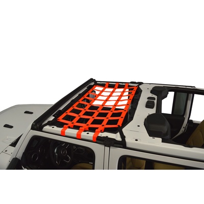 DirtyDog 4x4 Front Seat Netting (Orange) - JL4N18F1OR