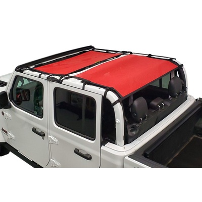 DirtyDog 4x4 Front And Rear Sun Screen (Red) - JT4S19F2RD