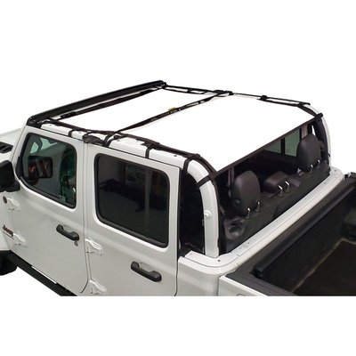 DirtyDog 4x4 Front And Rear Sun Screen (White) - JT4S19F2WH