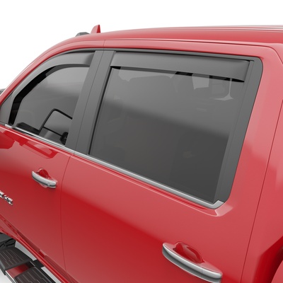 EGR In-Channel Window Visors Front & Rear Set Matte Black Finish - 571665
