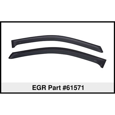 EGR Front In-Channel Front Window Visors (Dark Smoke Finish) - 561571