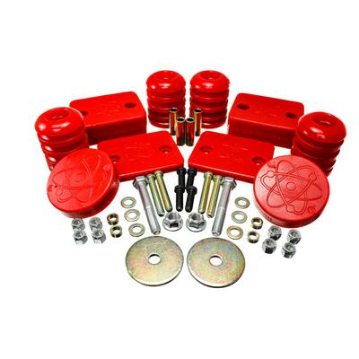 Energy Suspension Front And Rear Bump Stop Set (Red) - 2.6115R