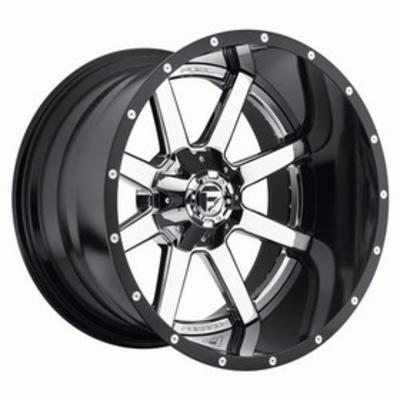 Maverick, 24x14 Wheel with 6 on 135 and 6 on 5.5 Bolt Pattern - Chrome - FUEL Off-Road D26024409845