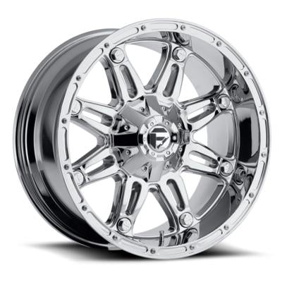 FUEL Off-Road Hostage, 20x14 Wheel With 5 On 4.5 And 5 On 4.75 Bolt Pattern - Chrome - D53020400445