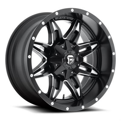 Lethal D567, 18x9 Wheel with 6 on 5.5 and 6 on 135 Bolt Pattern - Black Milled - FUEL Off-Road D56718909857