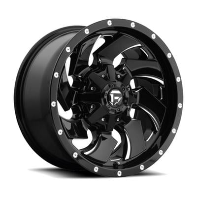 Cleaver D574, 18x9 Wheel with 8 on 180 Bolt Pattern - Gloss Black Milled - FUEL Off-Road D57418901857