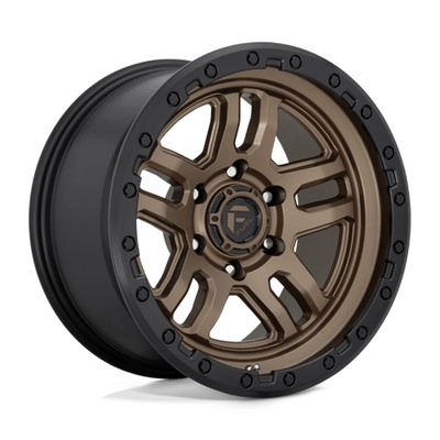 FUEL Off-Road D702 Ammo Wheel, 20x9 With 5 On 5.0 Bolt Pattern - Matte Bronze Black Bead Ring - D70220907550